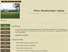 Tablet Screenshot of metricmfg.com